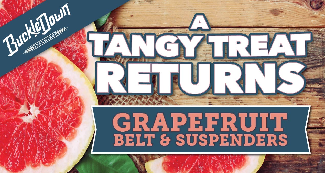 A Tangy Treat Returns BuckleDown Grapefruit Belt & Suspenders